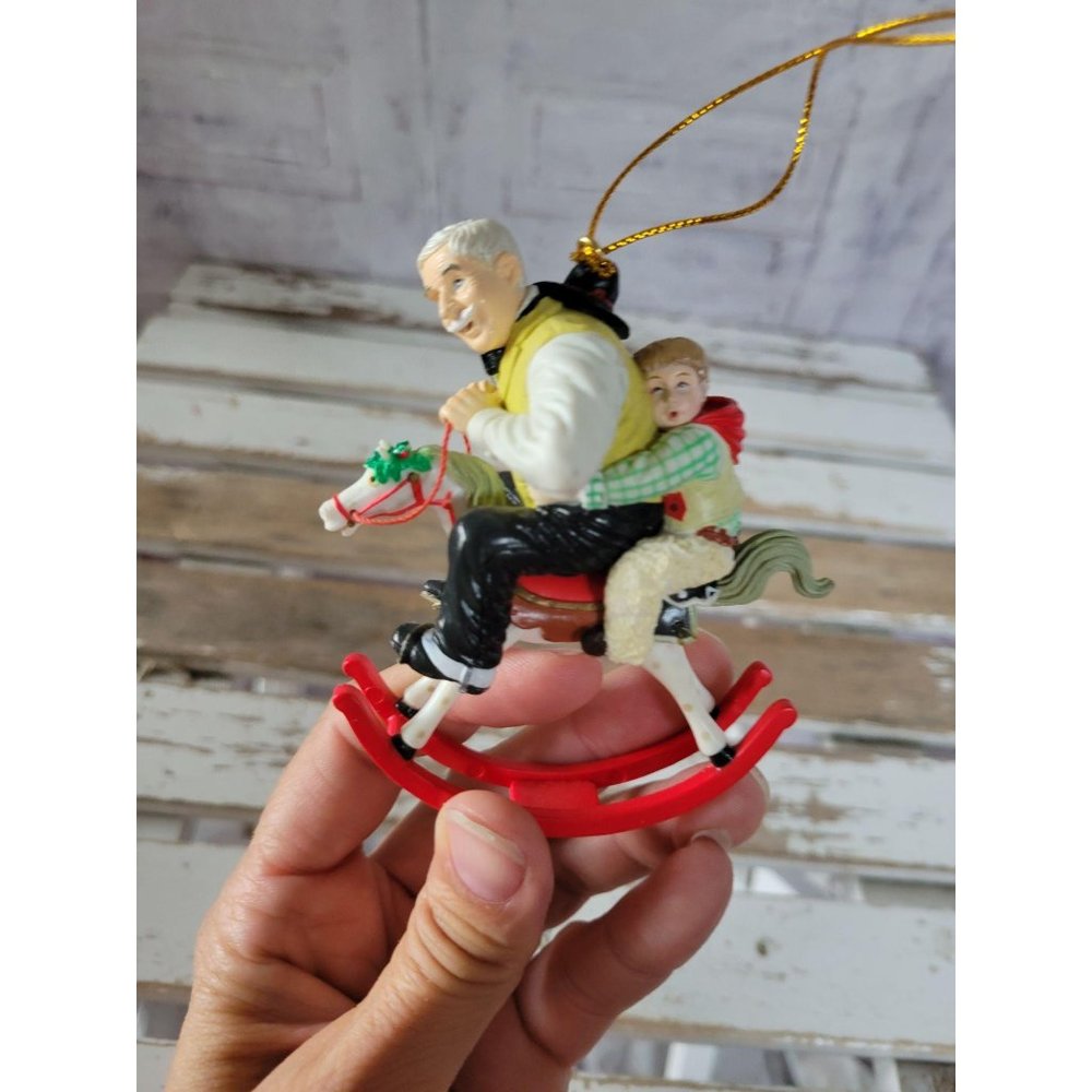 Curtis rocking horse seps Grandpa ornament Xmas ho